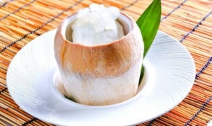 MR-Snow Gland with Almond Paste in Whole Coconut