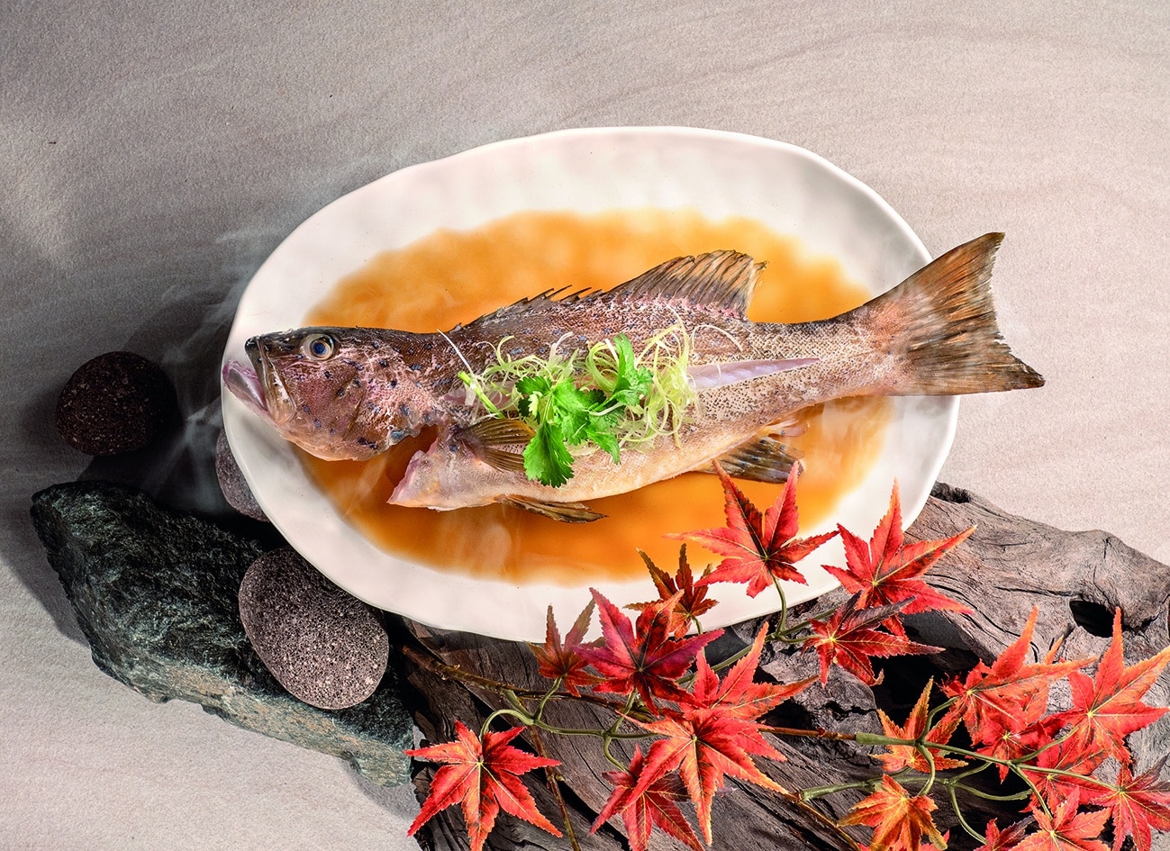 Steamed Red Grouper in Hong Kong Style